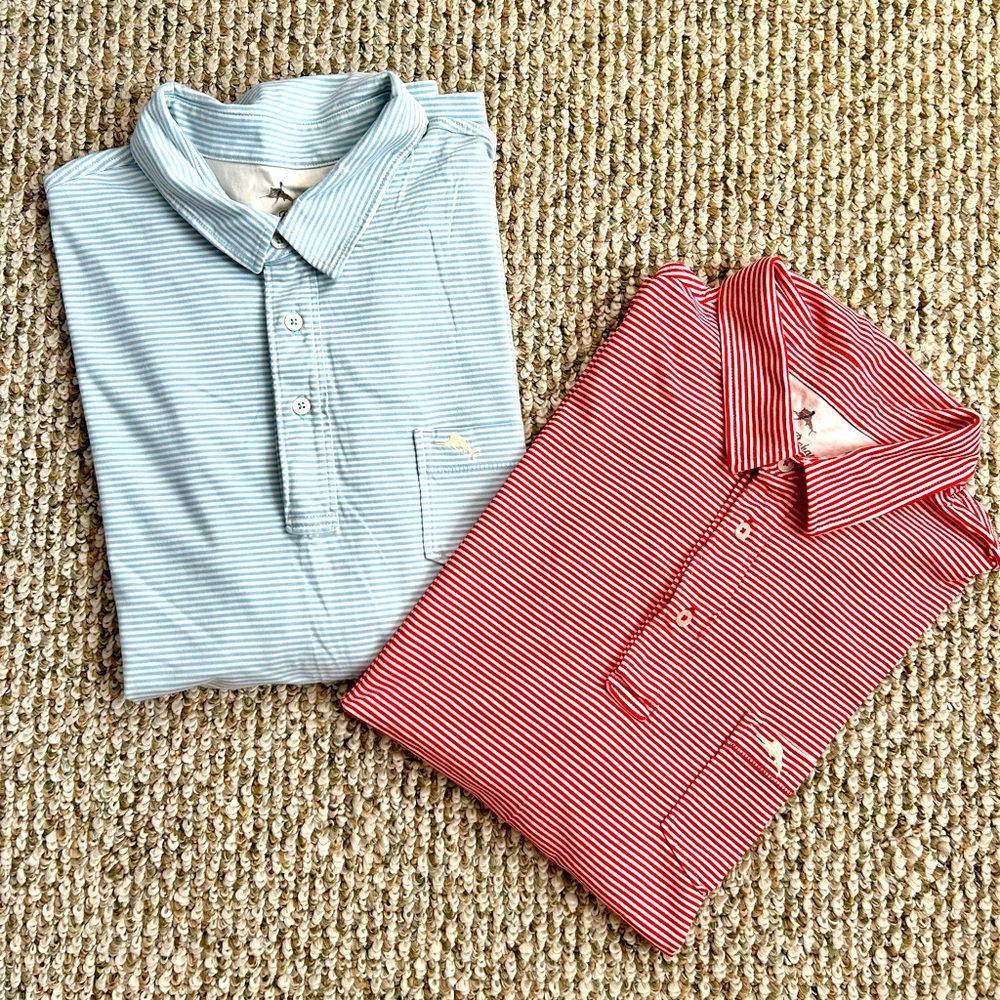 Tommy Bahama Striped Polos